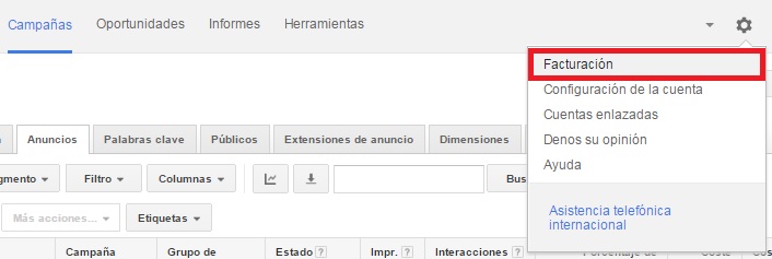 cupón AdWords cupón AdWords