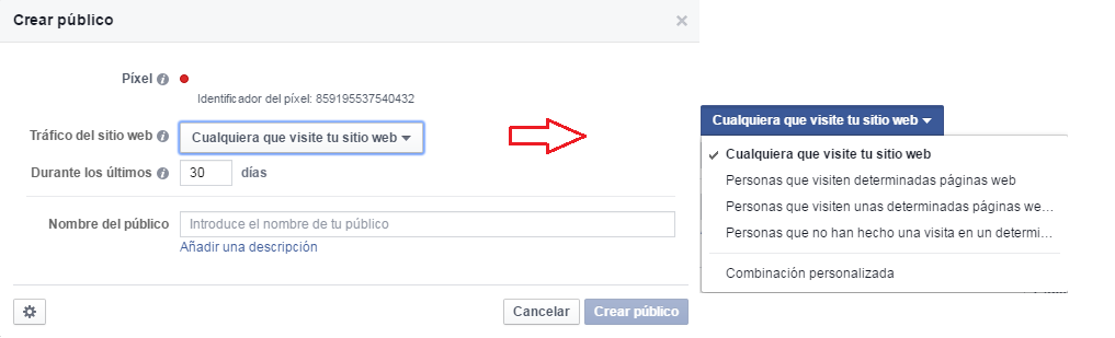 Facebook Pixel Remarketing Crea Público Facebook Pixel Remarketing Crea Público