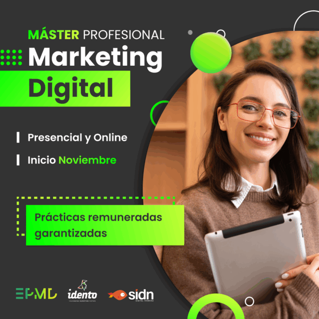 🎓 Máster Profesional en Marketing Digital en Granada (presencial y online) con prácticas (4ª Edición 2025/26)