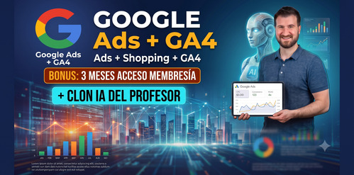 Pack cursos Google Ads + Shopping + Google Analytics 4